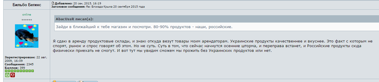 The Right Sector blocks the Crimea