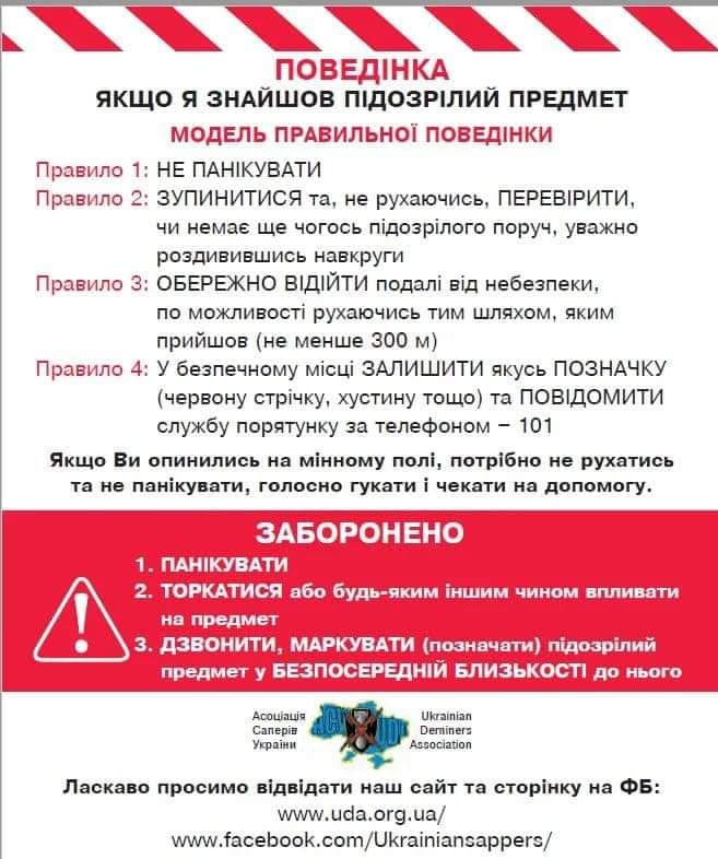 Про деякі питання із мінної безпеки